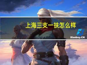 上海三支一扶怎么样