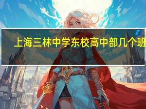 上海三林中学东校高中部几个班级