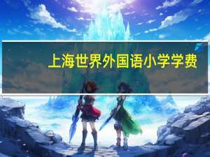 上海世界外国语小学学费