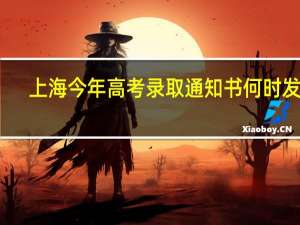 上海今年高考录取通知书何时发放