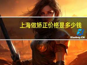 上海做矫正价格是多少钱(上海九院牙齿矫正多少钱)