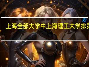 上海全部大学中上海理工大学排第几