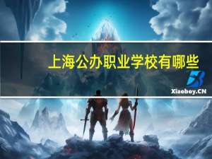 上海公办职业学校有哪些
