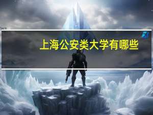 上海公安类大学有哪些