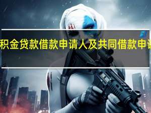 上海公积金贷款借款申请人及共同借款申请人条件哪些