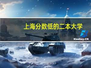 上海分数低的二本大学