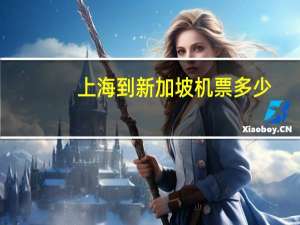 上海到新加坡机票多少