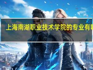 上海南湖职业技术学院的专业有哪些