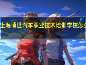 上海博世汽车职业技术培训学校怎么样呢