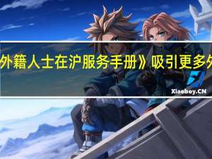 上海发布《外籍人士在沪服务手册》 吸引更多外籍人士来到上海