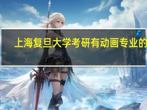 上海复旦大学考研有动画专业的吗