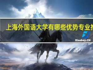 上海外国语大学有哪些优势专业推荐