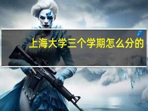 上海大学三个学期怎么分的