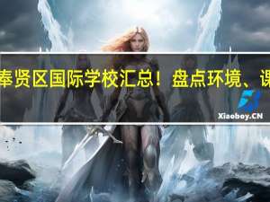 上海奉贤区国际学校汇总！盘点环境、课程和学费！