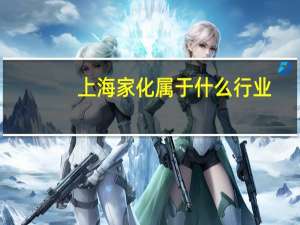 上海家化属于什么行业