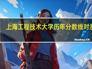 上海工程技术大学历年分数线 对浙江