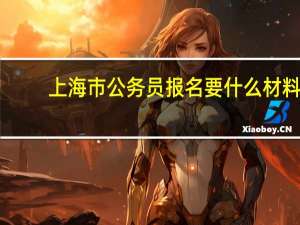 上海市公务员报名要什么材料