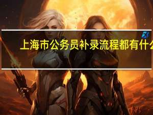 上海市公务员补录流程都有什么
