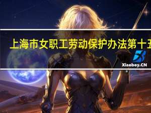 上海市女职工劳动保护办法第十五条