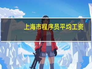 上海市程序员平均工资