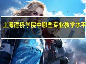 上海建桥学院中哪些专业教学水平较高