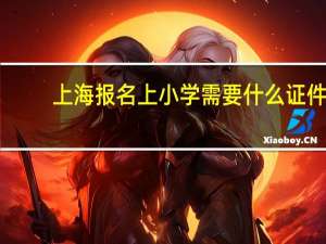 上海报名上小学需要什么证件