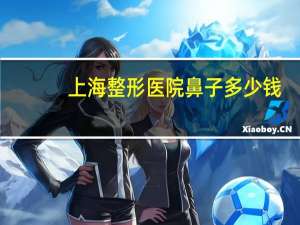 上海整形医院鼻子多少钱，整鼻子上海哪家医院好