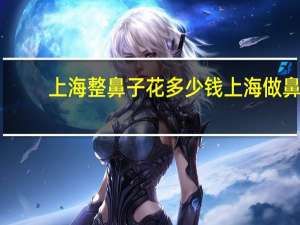 上海整鼻子花多少钱 上海做鼻子哪家医院比较好