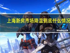 上海新房市场降温 到底什么情况嘞