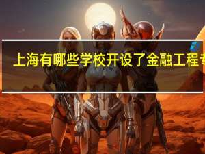 上海有哪些学校开设了金融工程专业