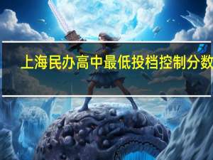 上海民办高中最低投档控制分数线