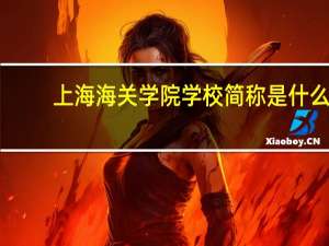 上海海关学院学校简称是什么