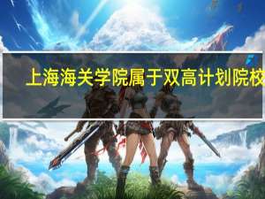上海海关学院属于双高计划院校吗