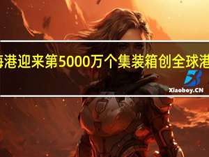 上海港迎来第5000万个集装箱 创全球港口新纪录