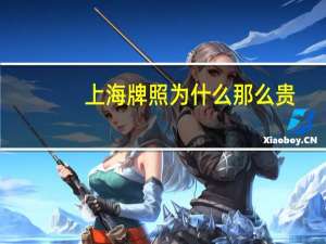 上海牌照为什么那么贵