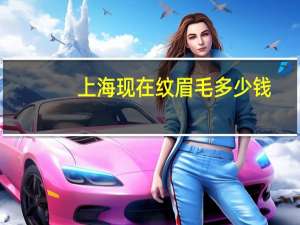 上海现在纹眉毛多少钱？上海眉毛哪里最便宜