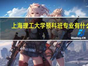 上海理工大学预科班专业有什么