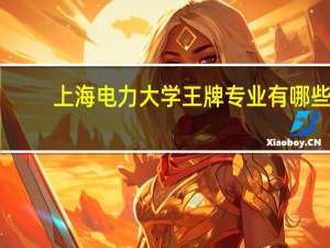 上海电力大学王牌专业有哪些