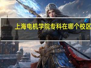 上海电机学院专科在哪个校区