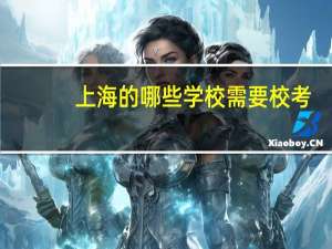 上海的哪些学校需要校考