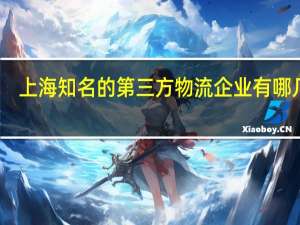 上海知名的第三方物流企业有哪几家