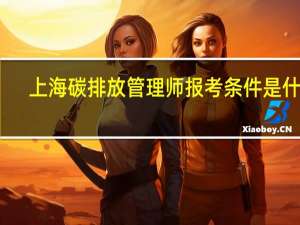 上海碳排放管理师报考条件是什么