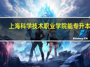 上海科学技术职业学院能专升本吗