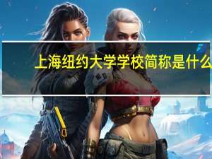 上海纽约大学学校简称是什么