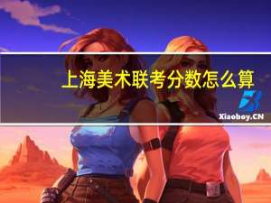 上海美术联考分数怎么算