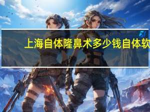 上海自体隆鼻术多少钱 自体软骨隆鼻一般要多少钱