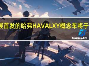 上海车展首发的哈弗HAVALXY概念车将于年内量产上市