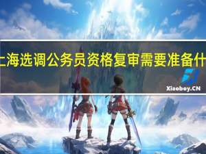 上海选调公务员资格复审需要准备什么材料