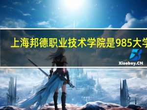 上海邦德职业技术学院是985大学吗