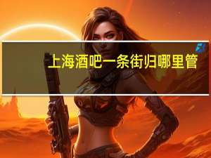 上海酒吧一条街归哪里管（上海酒吧一条街）